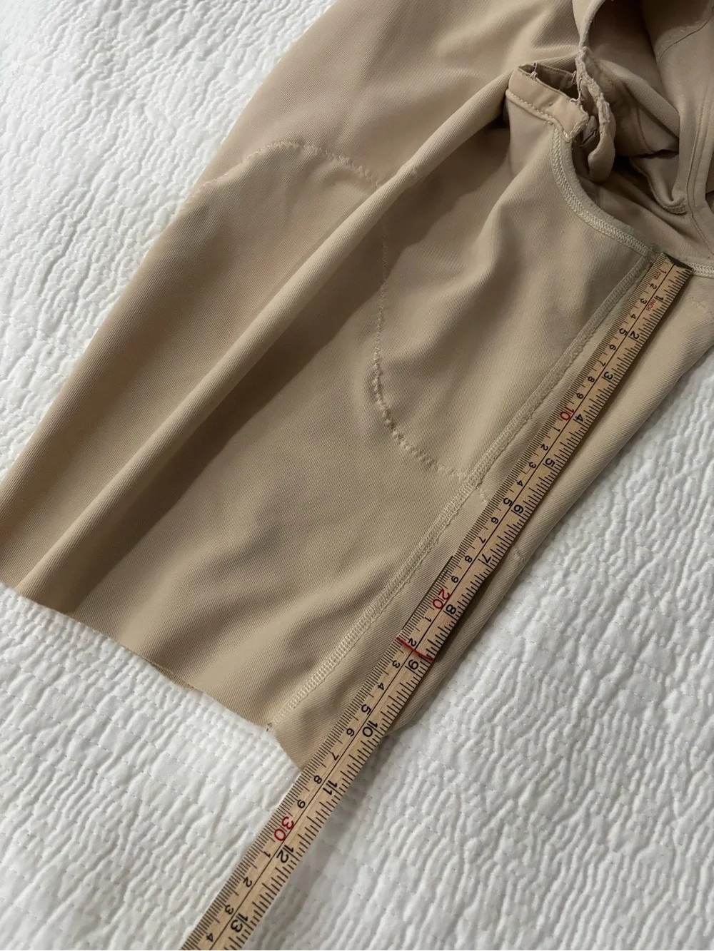 Marena Recovery Bodysuit 3/4 Sleeve Sculpting Suit in Beige XL